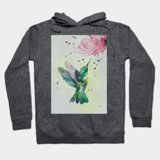 Hummingbird painting by Garry Greenwood Hoodie